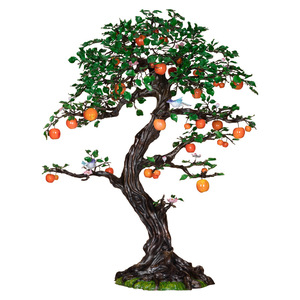 Adorno de cobre y oro para árbol de manzana, planta artificial de interior, decoración artesanal para paisajismo - Product Image 5