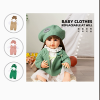 Poupée réaliste bébé fille reborn, interactive et parlante, en vinyle souple, jouet nouveau-né réaliste pour enfants, cadeau d'anniversaire