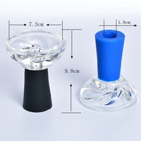 Bol à chicha en silicone cristal de haute qualité, style populaire, personnalisé, givré, design tendance