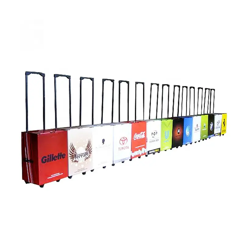 Kartonnen Custom Printing Papier Trolley Dozen/Tentoonstelling Kartonnen Trolley Doos Op Wielen
