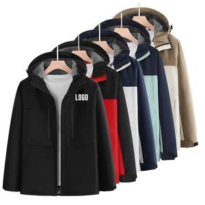 Luxury Men's <b>Waterproof</b> Hard Shell <b>Jacket</b> with Breathable Single Layer Fabric for Hiking Camping and Outdoor Wind Protection Use - Product Image 1