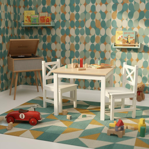 Mesa y Silla de Estudio de Madera Versátil para Niños de 2 a 8 Años, para Cuarto de Niños, Sala de Juegos, Guardería - Product Image 6