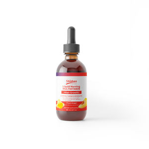 Multivitamínico Líquido Matutino OEM + Crecimiento Capilar Sabor Durazno y Mango Metil B12 y Folato Multivitamínico Reductor de Arrugas - Product Image 1