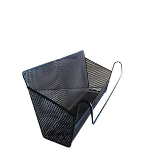 Dormitory Hanging Basket Rectangle Black Hook Type <b>Storage</b> Rack For <b>Bedside</b> Use - Product Image 1