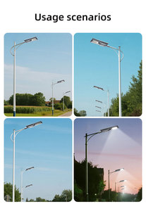 Hk Mistai nouveauté Led crépuscule à l'aube Parking lumières solaires réverbère capteur de mouvement télécommande Ip65 8000Lm 50W extérieur - Product Image 3