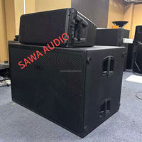 SUB 8006-AS Subwoofer actif double 18 pouces pour scène d'église, enceinte de basses amplifiée, haut-parleur audio