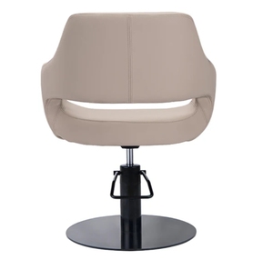 Nuova Sedia da Parrucchiere Pieghevole e Regolabile in Altezza con Rotazione a 360 Gradi per Donne, in Pelle - Product Image 3