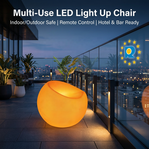 Coolqing Chaise LED <span class=keywords><strong>Apple</strong></span> Étanche pour Décoration Extérieure, 16 Couleurs RVB, Idéale pour Jardin, Patio, Bar, Mariage, Mobilier d'extérieur - Product Image 1