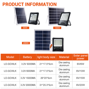 Tốt nhất bán 300 Wát điều khiển từ xa LED năng lượng mặt trời lũ đèn không thấm nước IP66 nhôm SMD citry thiết kế cho vườn ứng dụng - Product Image 3