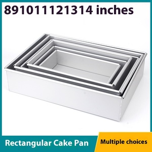 Molde Rectangular <span class=keywords><strong>para</strong></span> Pastel de Chifón con Fondo Extraíble - Molde <span class=keywords><strong>para</strong></span> Hornear de Aluminio Sólido Anodizado <span class=keywords><strong>para</strong></span> Uso Profesional y Doméstico - Product Image 6