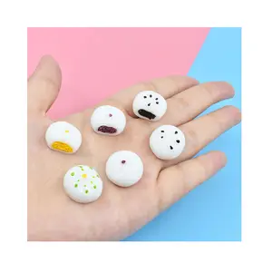 Simulation Food Play Resin Mini Steamed Stuffed Bun Resin Charms For Slime Filler Doll Diy Craft Phone Case Hairclip Keychain