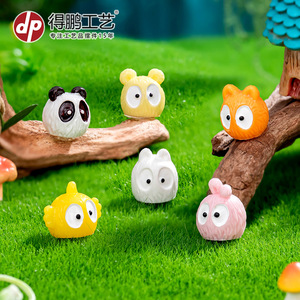 Figuras de animales Dp, mini decoraciones de resina para decoración del hogar, adornos artesanales de estilo de dibujos animados - Product Image 1