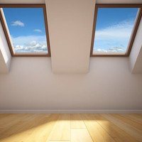 Ventanas de Techo, Ventana de Techo Fija de Vidrio con Apertura Superior de Aluminio, Eficiente Energéticamente