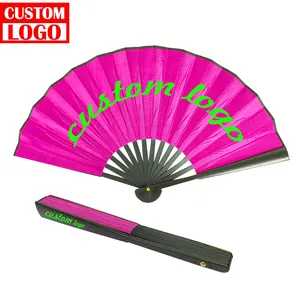 Bruiloft Purlple Fan Opvouwbare Hand Ventilator Custom Papier Custom Logo Handventilator Custom Gedrukt Vouwen