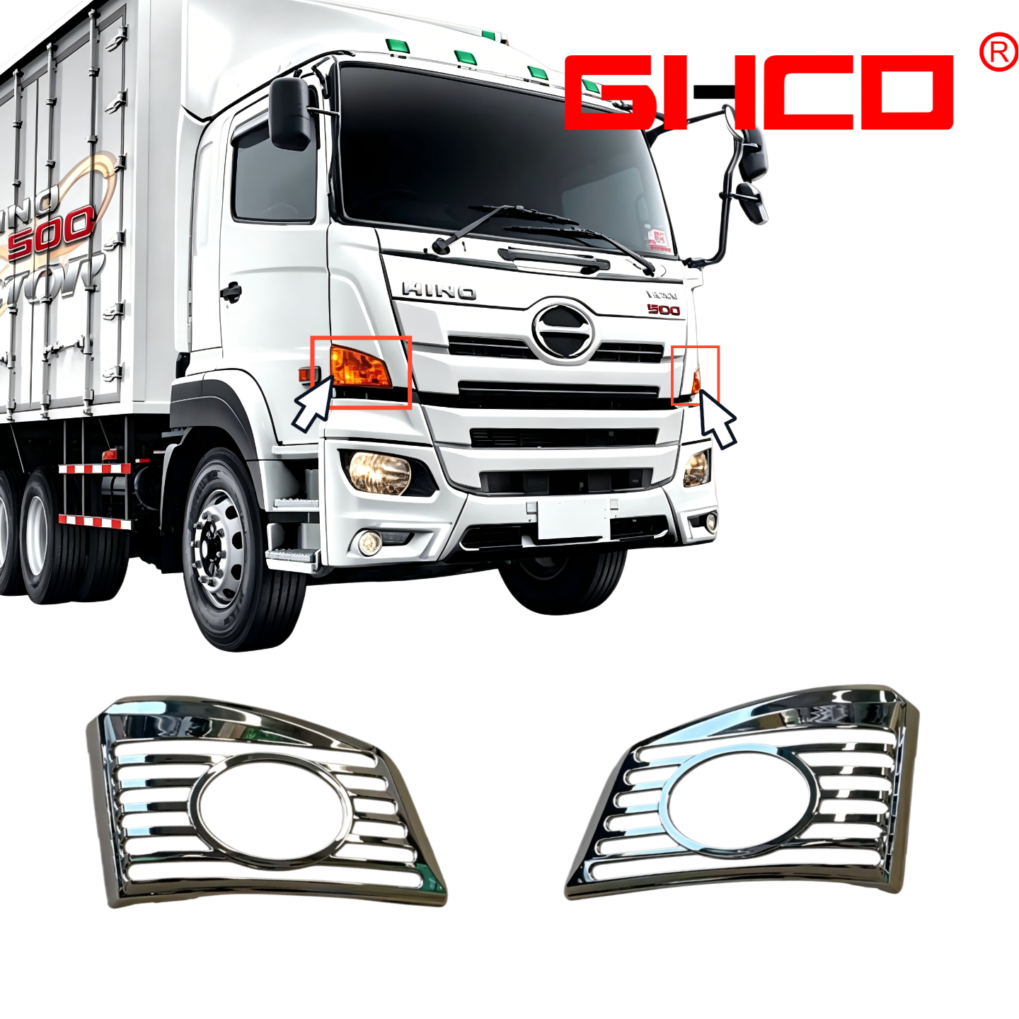 パーツ Hino truck front light Hino 300 Truck Full Range Parts Accessory Front Headlight - Truck