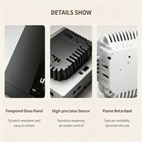 Nuevo Diseño Tuya Termostato Inteligente WiFi con Pantalla Táctil LCD Programable Semanalmente Controlador de Calefacción EU 86