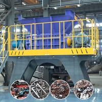 Mesin Penghancur Logam Berat untuk Daur Ulang Profil Aluminium Bekas, Paduan, dan Cangkang Mesin dengan Poros Ganda