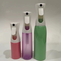 Bouteille pulvérisateur en plastique PET 200/300/500 ml, pulvérisation fine et continue avec pompe et bouchon d'étanchéité pour usage cosmétique PPWR