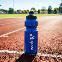 Bouteille d'eau de sport personnalisée, sans BPA, gourde de cyclisme à compression, bouteille de sport portable anti-fuite pour la course à pied et la randonnée