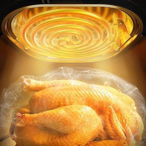 Friteuse électrique 1200W à usage compact et économe en énergie 4.5L Friteuse à air sans huile de cuisine Mini cuisinière électrique compacte pour couple - Product Image 4