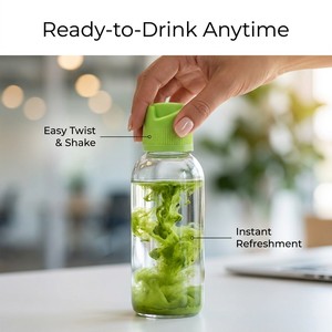 <b>28mm</b> Universal Fit 100% Pure Natural EU Standard Matcha Bottle Cap Innovative Nutrient Infusion Powder Dispensing BPA Free Food - Product Image 3