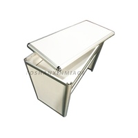 Comptoir de réception pliable 1x0.5x1M le plus populaire – Table d'exposition pour salon professionnel