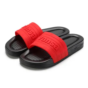 Xsheng कस्टम स्लाइड सैंडल 3d रबर लोगो समुद्र तट चप्पल जूते आउटडोर Mens स्लाइड जूता Sandalias के लिए ब्रांडेड चप्पल पुरुषों