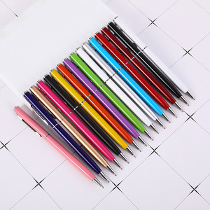 Penna a Sfera Sottile Nera con Scrittura Fluida, Penne Nere e Dorate per Uomini e Donne, Uniforme da Polizia, Ufficio, Affari - Product Image 4