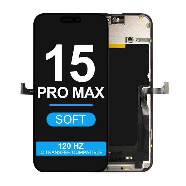 GS Soft OLED Panel Touch Screen for iPhone 15 Pro Max Smart Phone Repair Mobile Phone Lcd Screen 1-Year Warranty