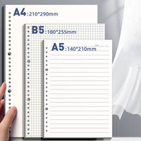 Carnet à anneaux rechargeable à feuilles mobiles, couleurs dégradées, pages détachables, journal pour étudiants, fournitures de bureau et scolaires