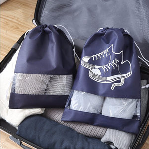 अनुकूलित लोगो नॉनबुने पुनः प्रयोज्य गैर बुना हुआ ड्रॉस्ट्रिंग उपहार बैग गैर-बुना जूता बैग - Product Image 3