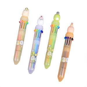 Bolígrafos Retráctiles de Plástico Multicolor con Diseño Atractivo, Multifuncionales para Uso Promocional en Oficina y Escuela - Product Image 1