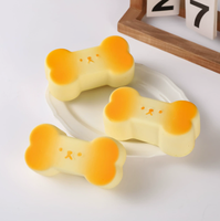 Jouet sensoriel anti-stress portable en silicone ultra-doux en forme de mini cube de tofu pour adultes