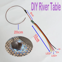 Module de contrôle PCBA pour accessoires LED de table de rivière DIY à détection tactile, effet ciel étoilé, DC3.7V-24V 2.5A, portée de détection de niveau d'eau 0.5-3cm