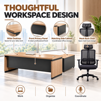 Bureau de direction moderne en gros, bureau de PDG, table de patron, bureau de manager, bureau informatique, poste de travail pour la maison et le bureau
