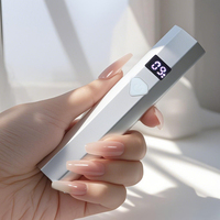 Nouveau Portable Mini Usb Uv Lampe En Alliage D'aluminium 3W Rechargeable Vernis À Ongles Sèche Uv Led Nail Lampe Diamant Forme Conception
