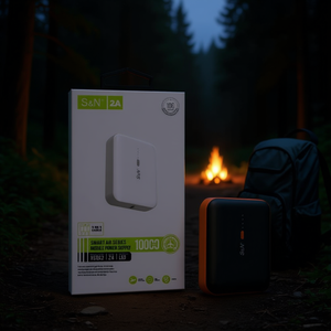 Cargador Portátil S&N de 10000mAh 2A con Doble Puerto USB e Indicador LED - Product Image 3