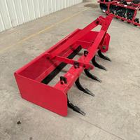 Niveleuse de terrain robuste de type boîte avec dents scarifiantes, attelage 3 points, niveleuse agricole pour tracteur
