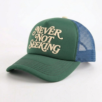 Gorra Trucker Personalizada con su Propio Logotipo, 5 Paneles, Malla, Impresión de Logotipo en Relieve, Gorra Trucker de Espuma al por Mayor