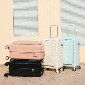 New Aluminum-framed Front <strong>Laptop</strong> Pocket Suitcase Size 20 22 24 26 "hard-faced Pull Rod <strong>Bag</strong> Carries Anti-lock Braking System - Product Image 4