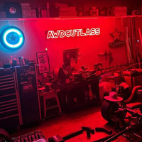 Enseigne néon LED personnalisée pour équipe de football, enseigne néon avec logo personnalisé, cadeau fait main, art mural, décoration néon pour chambre, bar, pub