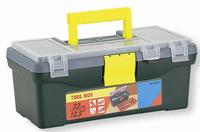 MEIJIA MJ-2002 d'usine en Chine, boîte à outils en plastique professionnelle de haute qualité manipulée 315x180x130mm avec loquets