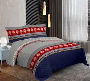 Ensembles de couvre-lits imprimés en microfibre, design romantique, couettes de literie, couvre-lits 100% polyester, housse de couette 3 pièces