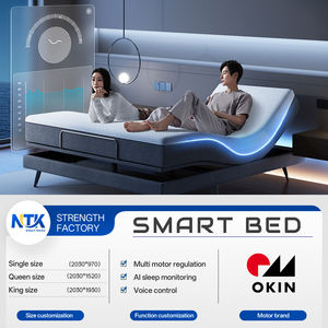 Base de Cama Eléctrica Inteligente Ajustable de Dos Motores con Malla Metálica, Personalizable, Tamaño King - Product Image 5