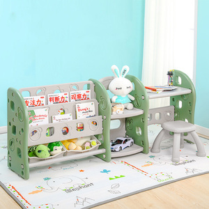 Household Organizer Multifunction Plastic School Toy Storage Shelf Bedroom Furniture Children Toy Storage Cabinet