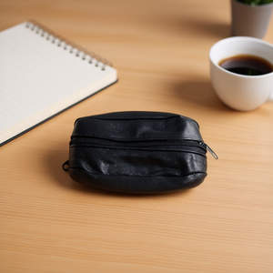 Porte-monnaie en cuir 6 pouces avec double fermeture éclair, portefeuille unisexe avec anneau, design minimaliste, usage quotidien - Product Image 2