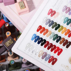 Ensemble coréen de 78 couleurs <span class=keywords><strong>pastel</strong></span> Ensemble de gel pour ongles UV 15ml Kit de vernis à gel de marque privée Fournitures pour ongles Salon Poly Gel Vernis à ongles - Product Image 4