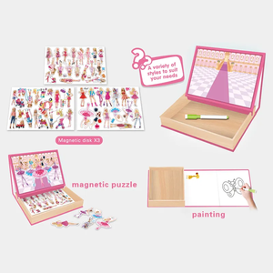 Bán Buôn Tùy Chỉnh Ngọt Ngào Công Chúa Chủ Đề Từ Tự Làm Câu Đố Trò Chơi Cho Trẻ Em - Product Image 2