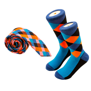 Vente directe d'usine - Ensemble cravate et chaussettes en coton pour hommes - Product Image 2