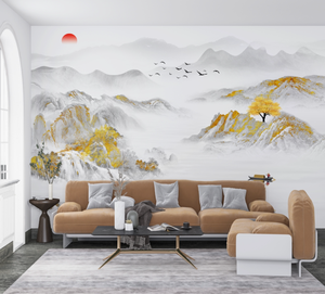 Autocollants muraux en <span class=keywords><strong>papier</strong></span> doré et papiers peints extérieurs, murs décoratifs <span class=keywords><strong>de</strong></span> luxe haut <span class=keywords><strong>de</strong></span> gamme pour salons, chambres et hôtels - Product Image 1